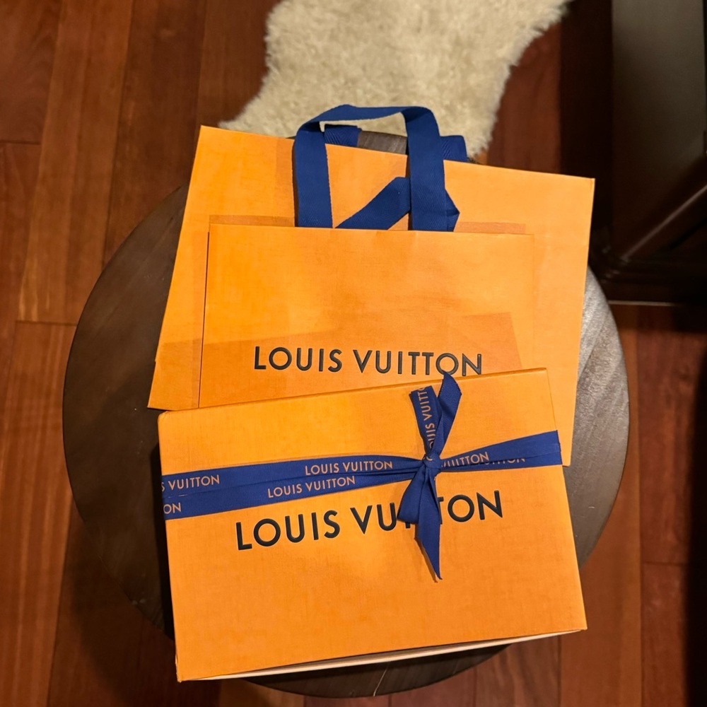 Authentic Louis Vuitton Shopping Bags & Box Bundle of 3
